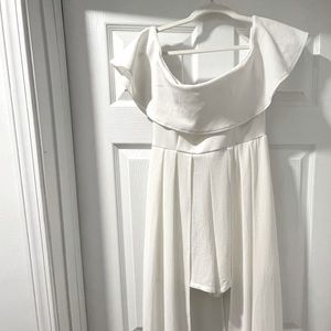 Medium White Altar’d State Dylan Romper with Skirt